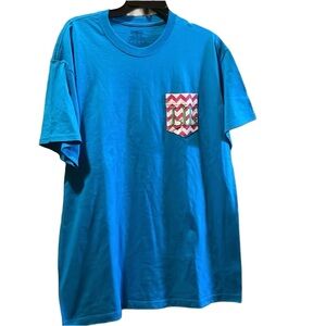 Jerzees blue sorority lil tee shirt size xl